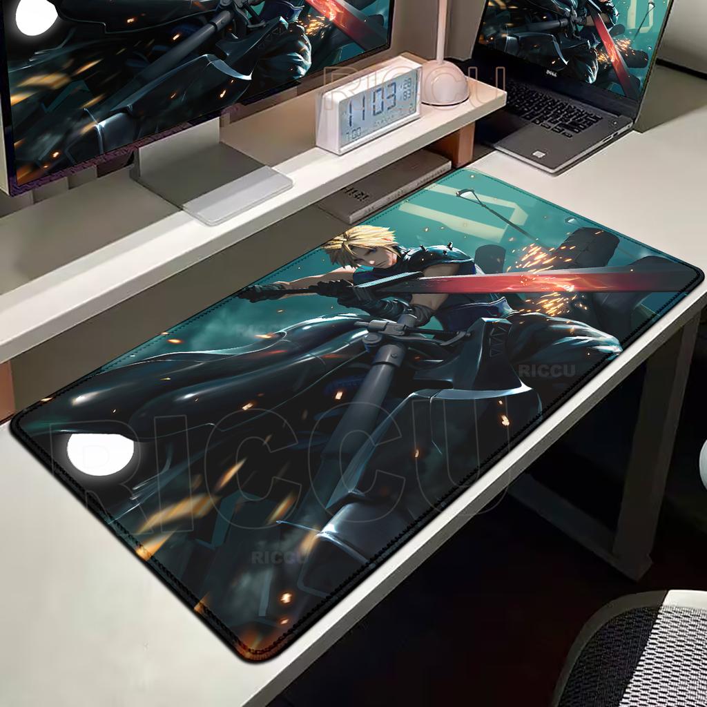 Final Fantasy 7 Large Gaming Mouse Pad HD Computer Mousepad PC Gamer Laptop Mouse Mat Office Mausepad XXL Keyboard Mat Desk Pad