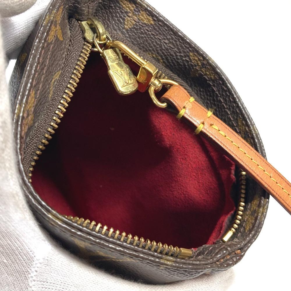 Louis Vuitton M51901 Monogram Partition Clutch bag with strap Pouch Brown