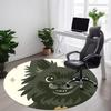 1PC Puppy Moon Office Round Area Rug, Indoor Mat Suitable ForOffice, Under Office Chairs Bedroom Living Room Home Decor, Room Deco f081