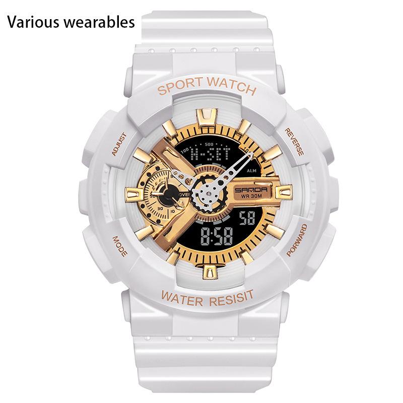 Корейская мода тренд микро бизнес светящиеся электронные спортивные модные студенческие корейские конфеты детские парные часы