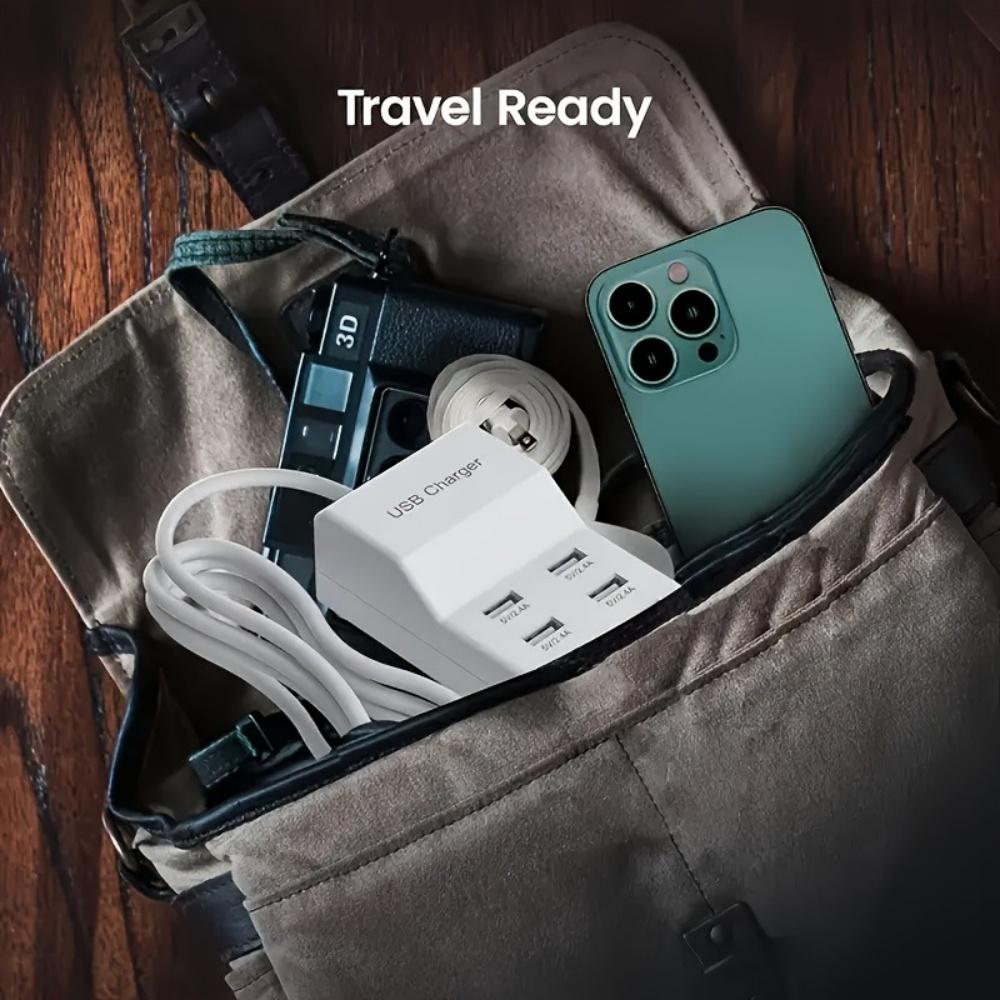 50 Вт многопортовое зарядное устройство USB для быстрой зарядки, адаптер-концентратор типа C для iPhone, Samsung, Xiaomi, 10-портовое зарядное устройство для телефона USB, удлинитель