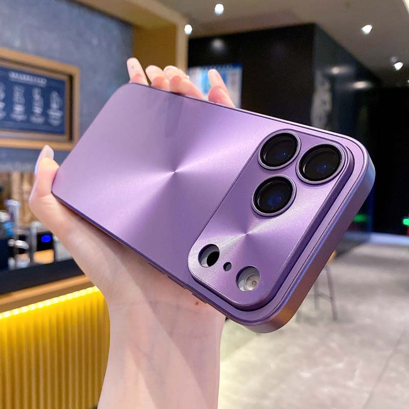 Лазерный чехол с узором «Аврора» и матовой поверхностью для iPhone 17 Air 16 15 14 13 12 11 Pro Max, защита объектива пленкой, противоударная броня, жесткая крышка
