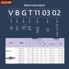 35° Алмазные Сменные Пластины для CNC Токарного Станка VCGT160404 VBGT110302 для Алюминия