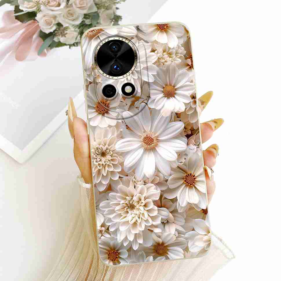 New For Huawei nova 12 5G BLK-AL00 Case Luxury Flower Butterfly Silicone Back Cover For Huawei Nova12 5G Phone Cases Bumper