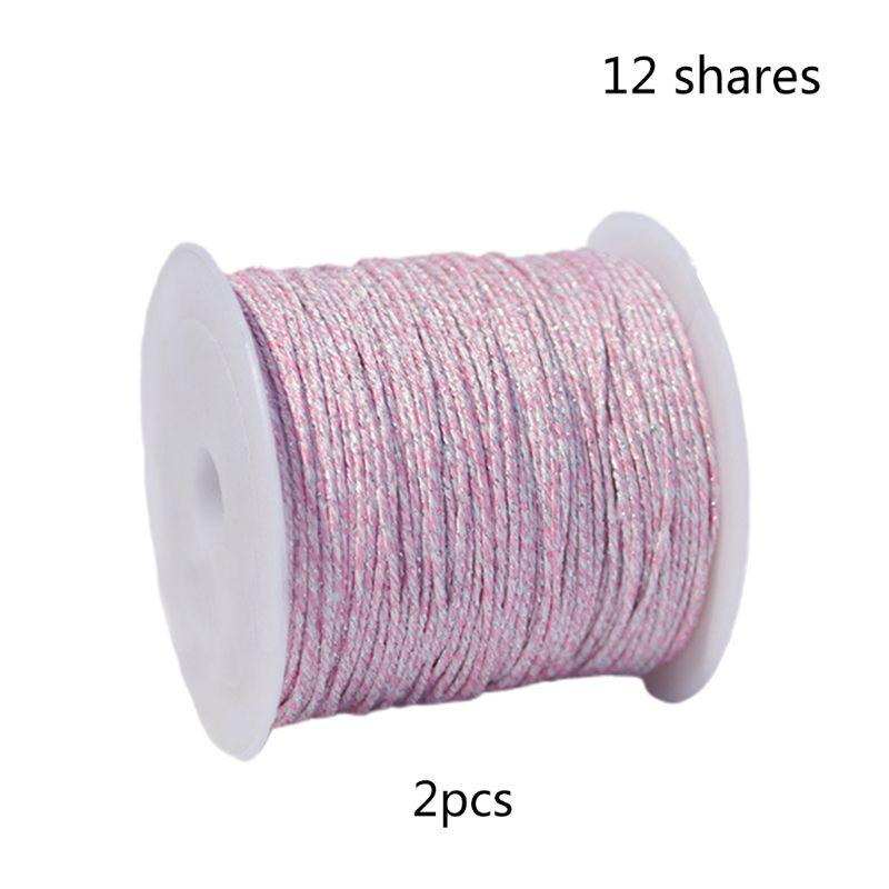 Металлизированные нитки для вышивки, блестящие нитки для вязания крючком, мишурные нитки, сделай сам, шитье