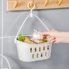 White Hanging Drain Basket Hangable Sundries Hanging Basket Shower Storage Basket  Bathroom
