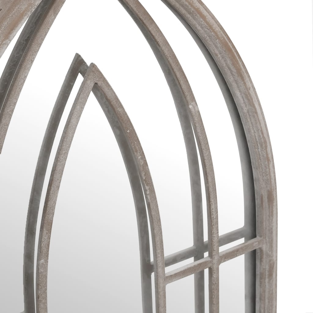 Sand Colored Mirror 70 x 30 cm Iron for Indoor Use