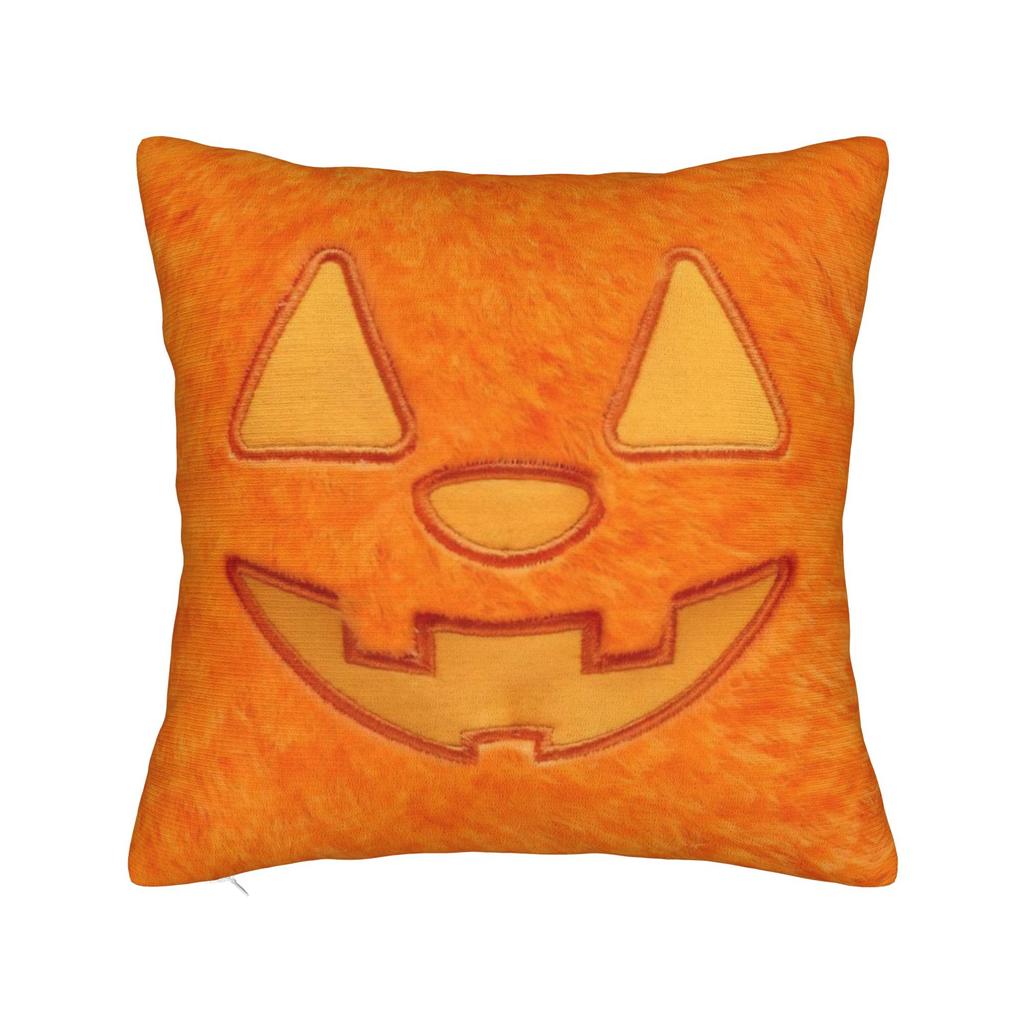 Kawaii Pumpkin Face Halloween Square Pillow Cases Cushion Cover Awesome Decorative Throw Pillow Case Cover for Home 45*45cm