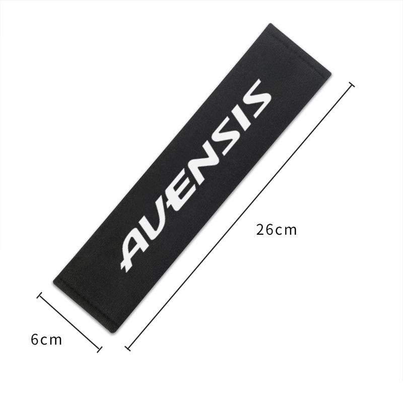 2pcs Car Seat Belt Protect Shoulders Pads Case For Toyota Avensis t25 t27 Auto Cover Stickers Accessories Car Styling