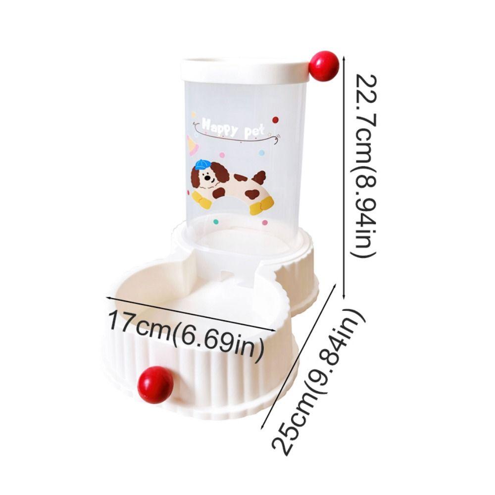 Plastic Automatic Dog Feeder Cartoon Pet Water Fountain 2 In 1 Cat Drinking Bowl  Pet Shop