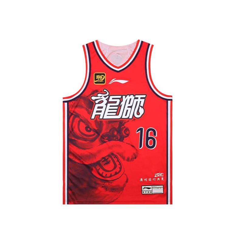Li Ning Коллекция CBA Баскетбольные майки Мужские Li Ning Красный Средний AAYUA47-1