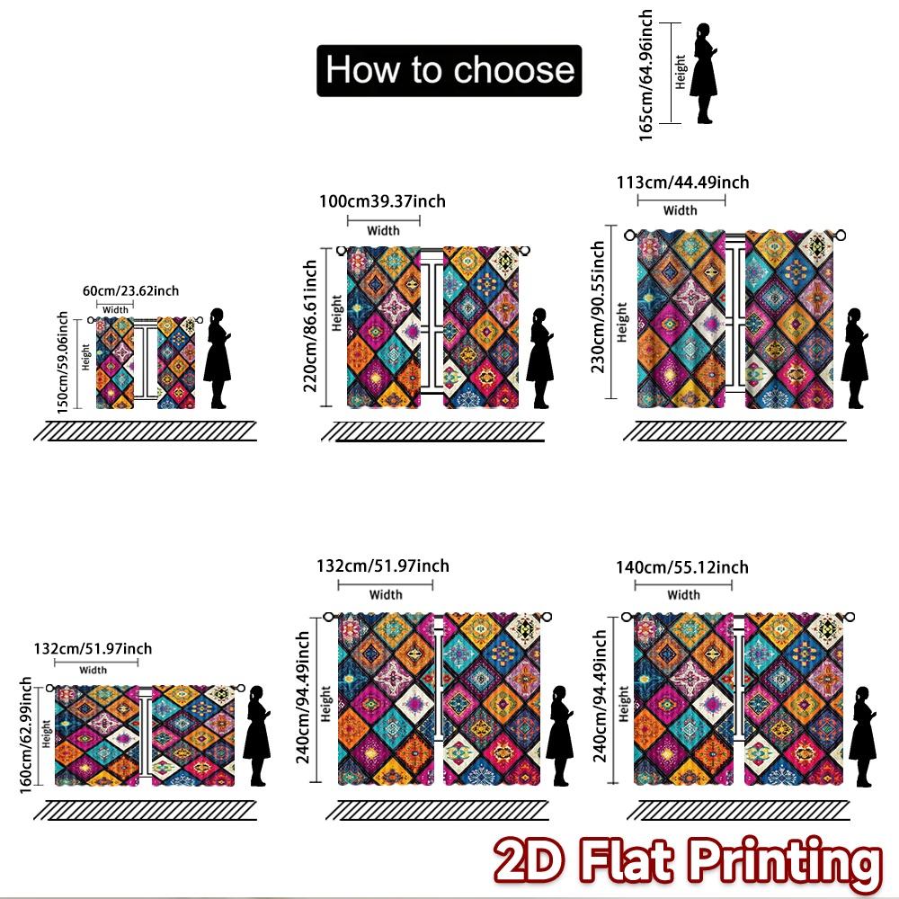 2D flat Photography Backdrop Popular Tapestry Colorful Geometric Shapes 100% Polyester Festive Wall Decor for Photo booths