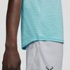 Nike Спортивная повседневная теннисная рубашка с коротким рукавом Court Aeroreact Rafa Crew Neck, мужские топы Polar-Blue Laser-Red CI9153-445