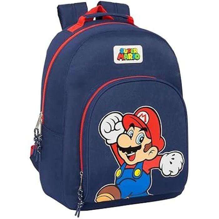 SUPER MARIO World - Sac À Dos Scolaire Adaptable Au Chariot, Idéal Pour Les Enfants De Différents Âges, Confortable Et Polyvalent,