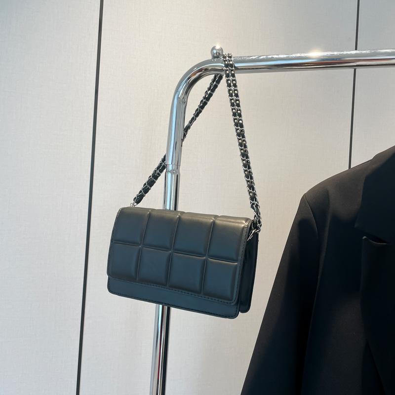 Дизайнерская клетчатая сумка-цепочка женская дорогая сумка женская сумка через плечо маленькая квадратная сумка