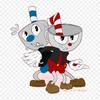 Cuphead And Mugman Running Cuphead Iron On Heat Transfer Printing Vinyl Patches Sticker for Clothes DIY Appliques Washable Patches