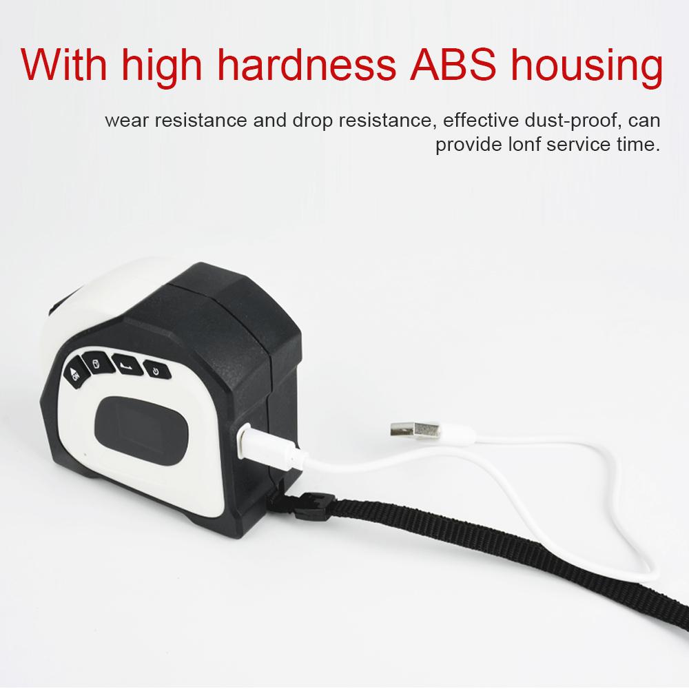 Лазерный дальномер 2 в 1, линейка рулетки 5 м, ЖК-дисплей с подсветкой, измеритель расстояния