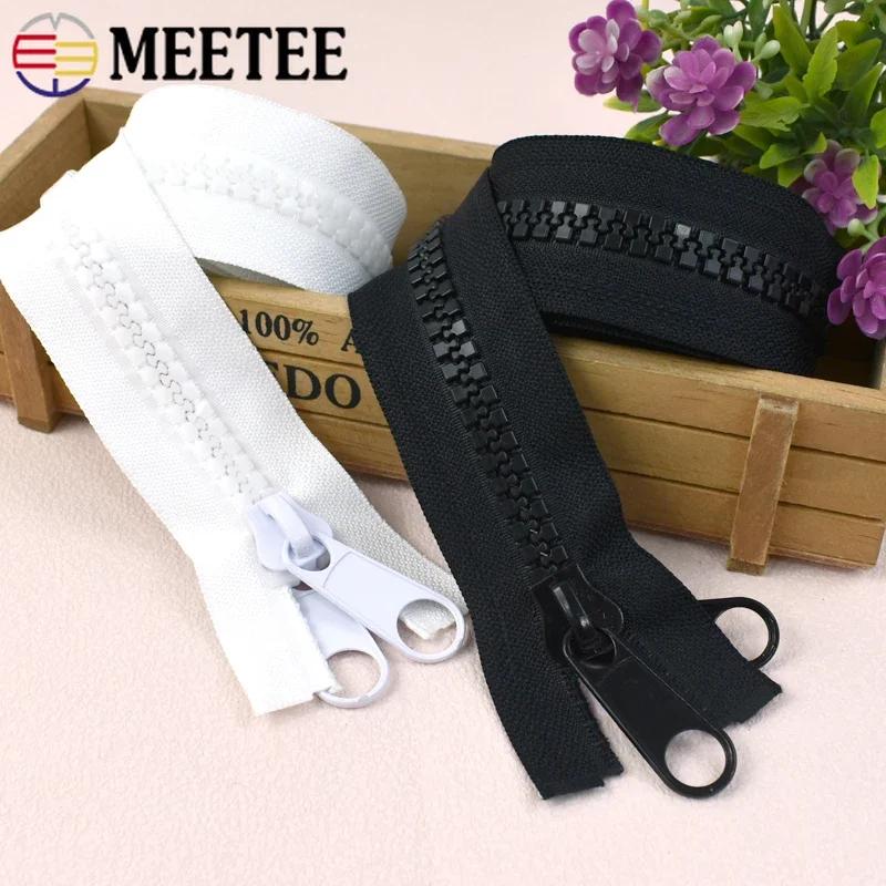 1-5 метров Meetee №10 Разъемные пластиковые молнии с двумя бегунками для палатки, сумки, куртки, багажа, DIY швейные материалы и аксессуары
