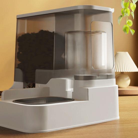 Automatic Cat Feeder 2-in-1 Pet Food Feeder And Water Dispenser with Stainless Steel Bowl for Small Medium Cats And Dogs