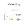 90sheets/bag Material Card Colorful Pattern English Motivational Card Message Cards Scrapbooks Supplies Incentives Message Paper
