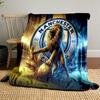 Manchester Lion Designed Flannel blanket for bedroom, living room, sofa, and nap