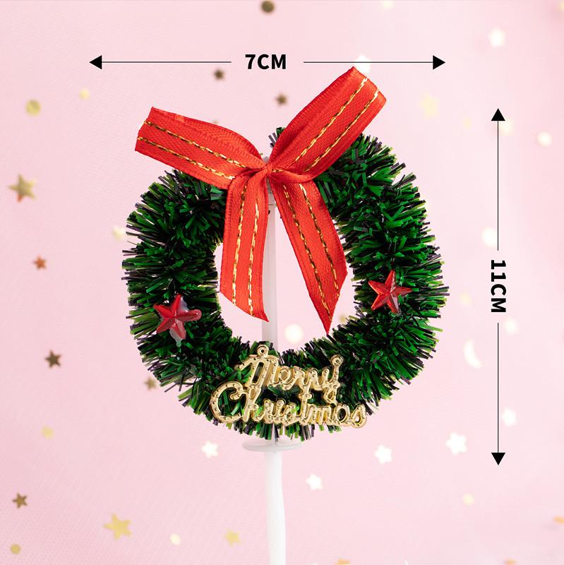 Рождественский декор: Вставки для карточек, Топперы для торта, Гирлянда из чашек, Украшения для венков, Клубничная башня, Мультяшные украшения в виде звезд и деревьев.