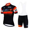 Mens Cycling Jersey Set Short Sleeve Breathable Quick-Dry Performance Kit Road Bike Riding
