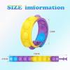 126 PCS Pop Bracelet it Fidget Toys Pack, Fidget Bracelet Birthday Party Gifts, Decompression Wristband with Autistic & ADHD,Fidget Wristband as