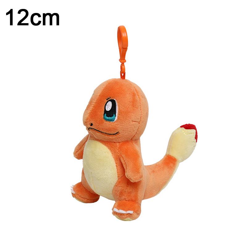 Bag Pendant Cute Plush Pikachu Keychain Charmander Squirtle Bulbasaur Snorlax Stuffed Toy Small Doll Gift For Kid
