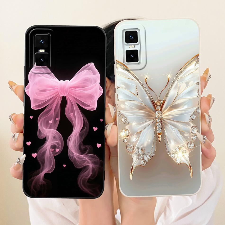 For Infinix GT 30 Pro X6873 Cute Cat Flower Cartoon Phone Case For Infinix GT30 Pro 5G Shockproof Soft Silicone Covers Bumpers
