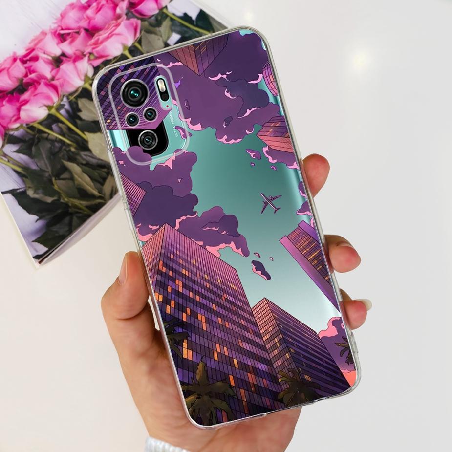 Чехол для Xiaomi Redmi Note 10 Note 10S Милый Мультяшный Расписной Чехол Мягкий Силиконовый Чехол Для Redmi Note 10 Pro Max Note10 10S Fundas