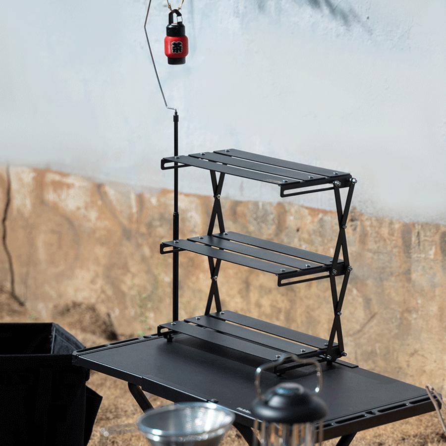 Складная стойка для хранения настольных ПК для кемпинга на открытом воздухе