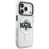 Karl Lagerfeld IML Karl Sketch Logo MagSafe Case for iPhone 17 Pro Clear