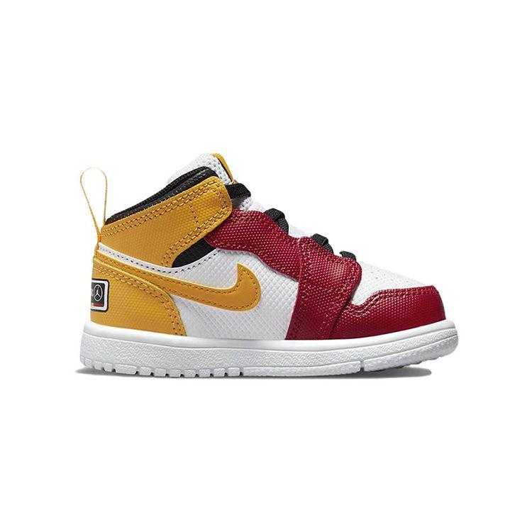 Air Jordan 1 Mid Alt Детские Белый Университетский Красный Золотой DJ6250-067