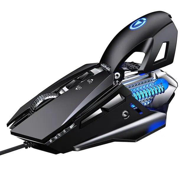 G10 Wired USB Macro Programming Gaming Mouse Colorful Water-cooled Light 200 DPI Mice with LED Backlight 7 Button for PC Laptop