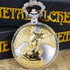 Vintage Eagle Quartz Pocket Watch Simulated Pendant Necklace Fob Chain for Women Men