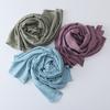 Women Headscarf Solid Color Soft Breathable Wide Head Wrap Versatile Smooth Touch Scarf Fashion Accessories