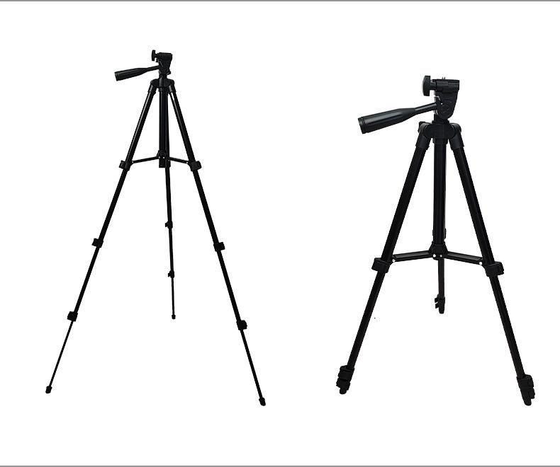 Портативный алюминиевый штатив-стойка для DSLR, проектора и телефона с выдвижным держателем для телефона для прямых трансляций