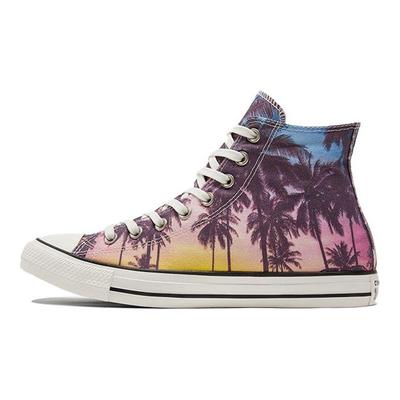 Chuck Taylor All Star Удобные Универсальные Высокие Кеды из Канваса Унисекс Кроссовки Закат-Пальма 171279C