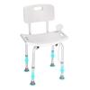 Shower Chair, Shower Seat with Back, Adjustable Height Shower Stool, Shower Chair for Inside Shower Bathtub, Non-slip Bathroom Bench Bath Chair for