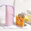 Foldable Pen Case Zippered Pen Pouch Folding Pencil Storage Bag Desk Pen Holder Handle Pen Bag Gift for Student