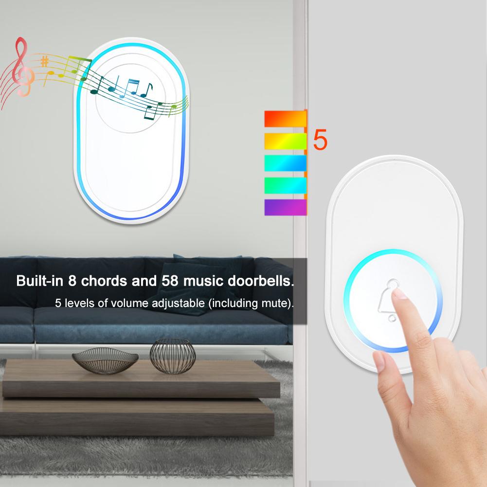 Smart WiFi Doorbell Indoor Ding Dong Ring Ringtone Alarm for Home Entry Work with Tuya