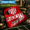 Custom Name NECAXA Team Crest Design Blanket Lightweight Ideal Bedding Blanket Perfect for Travel, Camping, Living Rooms, Sofas, Christmas gift