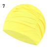 Printed Sports Accessories Elastic Nylon Turban Long Hair Protect Pool Bathing Hats Swimming Cap