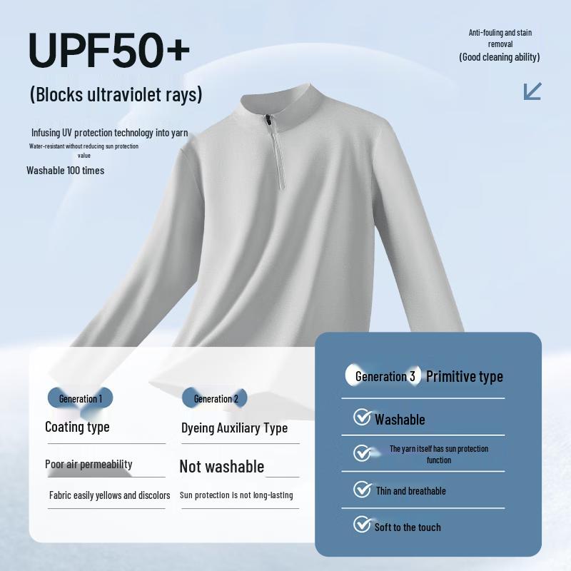 Warrior Men's Quick Dry Long Sleeve Half-Zip T-Shirt