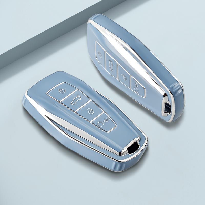 Мягкий ТПУ чехол для ключа автомобиля, защита брелока для Geely Coolray X6 X7 Ex7 Geometry C Emgrand Uv Gt Gc9 Starray, аксессуары, брелок