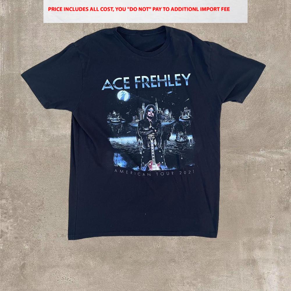Ace Frehley 2021 American Cotton Black S5XL TShirt BB443 Unisex T-Shirt