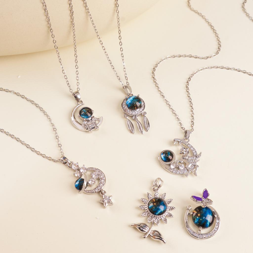 Ожерелье Женское Серия Планета Мечты Изысканное Ожерелье Нишевый Дизайн Легкая Роскошь Премиум Аксессуары из Титановой Стали