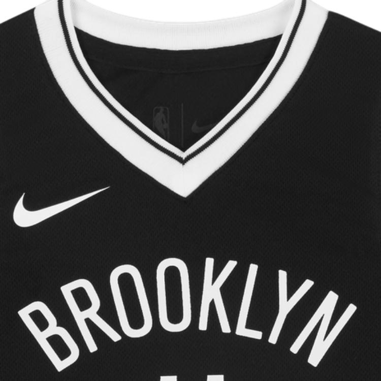 Nike Детская майка для баскетбола с V-образным вырезом и принтом логотипа в виде букв Детские топы Черный CZ6596-010