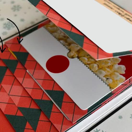 Книга-держатель для подарочных карт на Рождество Ручной работы Водопад Праздничный конверт для подарочных карт Буклет DIY Рождественские подарки Открытки с конвертами Подарок для семьи